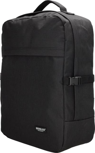 Beagles Originals Sendai Rugzak 17,3 inch Laptop Vak Handbagage Rugtas School Werk Universiteit - Zwart