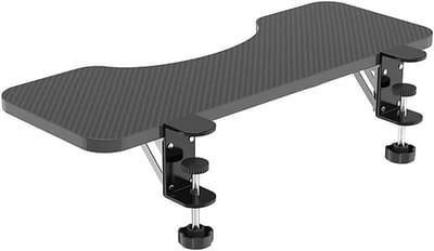 Bureau Verlengstuk - Toetsenbord Lade - Comfortabel Werken - Klemmontage Ontwerp - 75cm Breed - Zwart