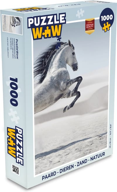 Puzzel Paard - Dieren - Zand - Natuur - Legpuzzel - Puzzel 1000 stukjes volwassenen