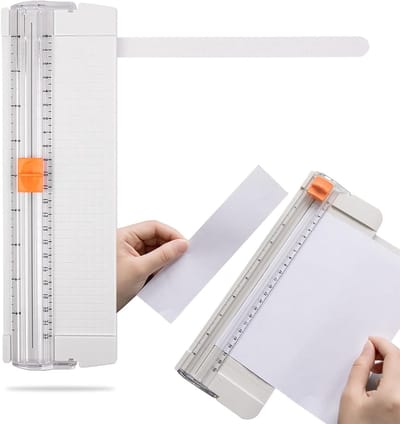 Professionele A4 Guillotine Snijmachine, Draagbare Papiertrimmer met Automatische Veiligheid en Zijgeleider voor Labels en Kaarten