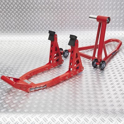 Datona® Paddockstand set enkelzijdige ophanging - Honda - Rood