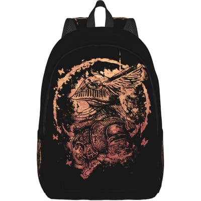 Sac à dos mode Elden Ring Mochilas Solide Camping Robuste Sac à dos à bandoulière (as the picture,16 inches) black
