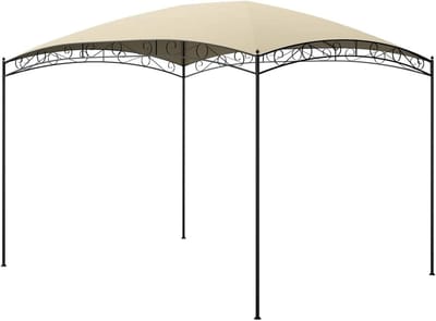 Tuinpaviljoen - Feesttent Paviljoen - Buitenfeesten Organiseren - Stalen Frame PA Coating - 3 x 4 meter - Taupe