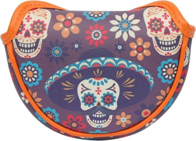 Golf Putter Headcover Mid-Mallet Hamerkop Beschermhoes met Sugar Skull Design