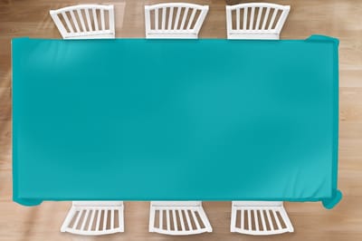 Tafelkleed - Tafellaken - 300x150 cm - Blauw - Effen kleur - Binnen en Buiten