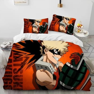 Anime My Hero Academia Izuku Deku Beddengoed Set Jongens Meisjes Twin Queen Size Dekbedovertrek Kussensloop Bed Kinderen Volwassene 70x133cm 2pcs