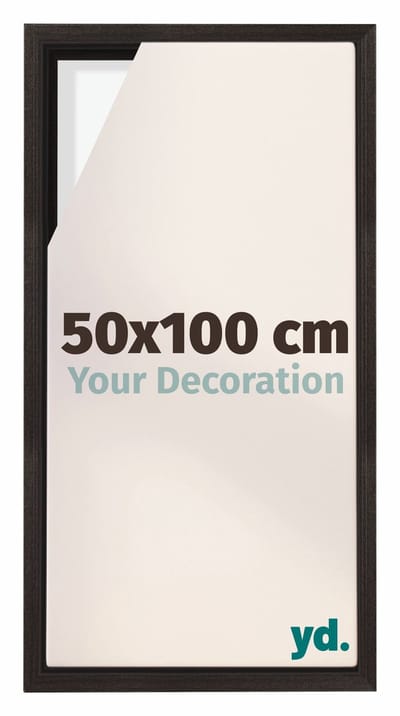 Your Decoration - Baklijst 50x100 cm - Eiken Donker - Baklijst voor Canvas - MDF - Lyon