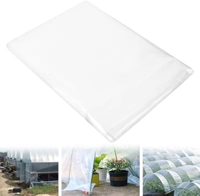 Dikke transparante broeikasfolie voor groentebedden - scheurvast en waterdicht (2 x 6 m)
