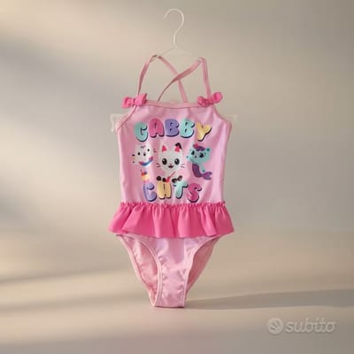 Zwempak - Gabby's Dollhouse - 98/104 - Roze - Meisjes - Water - Badpak - Zwemmen
