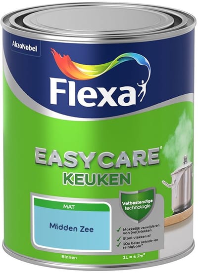Flexa - Easycare Keuken - Midden Zee - Mengverf - 1 L