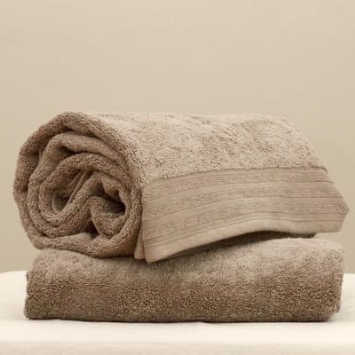 Handdoek Maui stone 50x100 cm set van 2 stuks