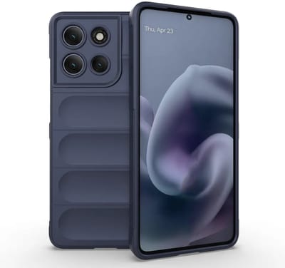 MobyDefend Hoesje - Geschikt voor Motorola Moto G86 Power - TPU Gripcase - Blauw