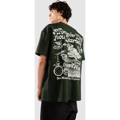 Dravus Positive Message Boxy T-Shirt groen