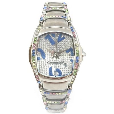 Horloge CHRONOTECH CT7896SS-72M. Kwarts, Kleur wit. Vrouw.