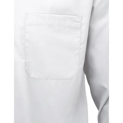 Russell Collectie Herenshirt met lange mouwen (Wit)
