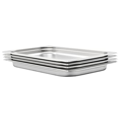 vidaXL - Gastronormbakken - 4 - st - GN - 1/1 - 40 - mm - roestvrij - staal