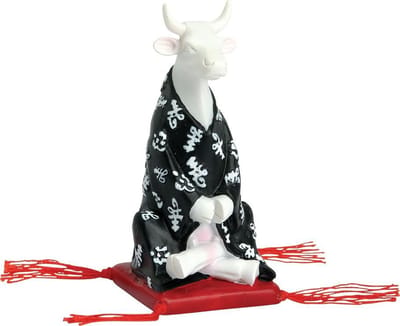 CowParade | Meditating Cow | Small (Als u 3 klein koopt krijgt u 1 gratis)
