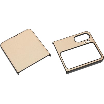Opvouwbaar Scherm Telefoonhoesje Trendy Comfortabel Telefoon Beschermhoesje voor Oppo Find N2 Flip Goud goud