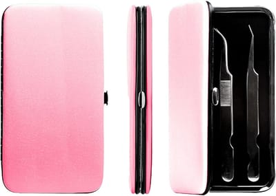 Tweezer Opbergtas - Pincet Houder - Schoon Werken - Magnetische Sluiting - Draagbaar Formaat - Lichtroze