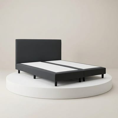 Boxspring DreamLux - 70x200 Zonder matras - Antraciet Glad - BalBedden
