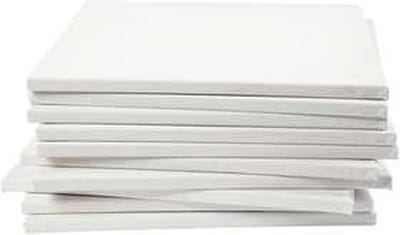 Creativ Company Gespannen Canvas D: 1,6 cm, afm 40x40 cm, 280 gr, wit, 40 stuk