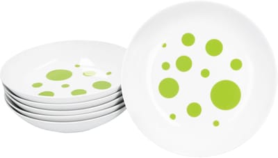 MamboCat Set van 6 PULA GREEN porseleinen soepborden voor 6 personen