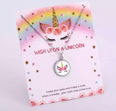 Akyol - unicorn ketting – fantasie – kinder ketting – ketting voor meiden – unicorn – eenhoorn - unicorn - eenhoorn - verjaardag unicorn - thema unicorn - gift - geluksketting - cadeau - unicorn verjaardag - cadeau – gift