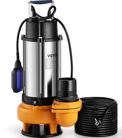 Hefpomp Geladen Water - Afvoerpomp Vuil Water - Kelder Leegpompen - Automatische Vlotterschakelaar - 1000 L/min - blauw