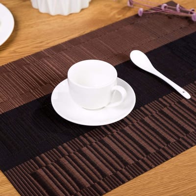 Dailygoods- Placemat Set van 4 - 45 x 30 cm - Waterdicht PVC - Hittebestendig - Antislip - Voor Keuken/Restaurant - Tafelmat