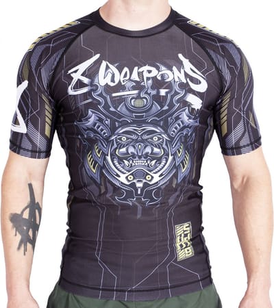 8 WEAPONS Rash Guard Korte Mouw 2.0 Gold - S