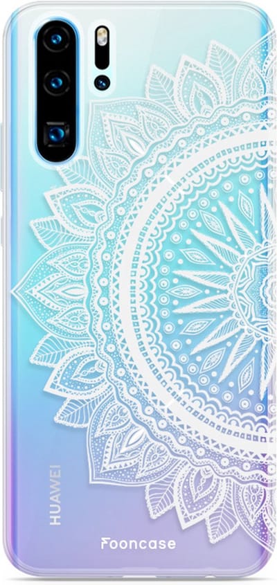 Fooncase Hoesje Geschikt voor Huawei P30 Pro - Shockproof Case - Back Cover / Soft Case - Mandala / Ibiza