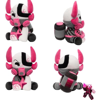 25cm Phighting Pink Bull Populaire Roze Stier Pop Ninja Stier Simulatie Pluche Pop Geschikt Voor Fans Om Te Verzamelen Woondecoratie 25CM