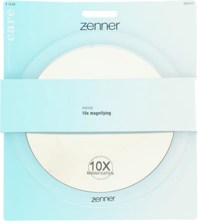 Zenner Spiegel 10x Vergrotend Zilver -