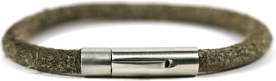 IbizaMen - donkerbruin leer vintage - 6mm - rvs sluiting - 19cm