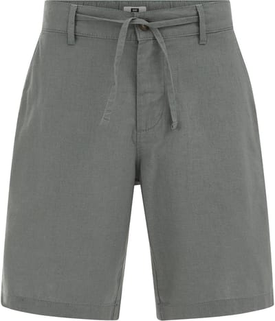 WE Fashion Heren relaxed fit comfort short van linnenmix