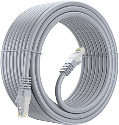 20m Cat5e Ethernet Netwerkkabel met RJ-45 Plug - FTP - CCA - Grijs - Binnenhuis gebruik