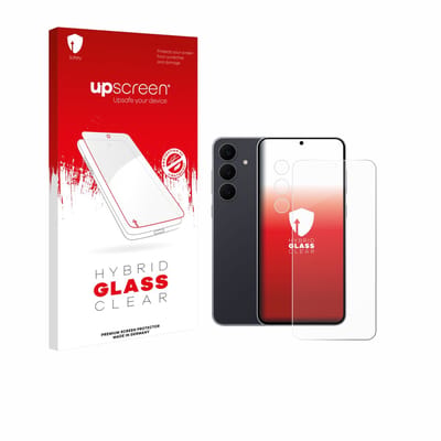 upscreen - Screenprotector voor Samsung Galaxy S25 FE Enterprise Edition (Voor+Camera) - Folie Beschermfolie Beschermglas transparant