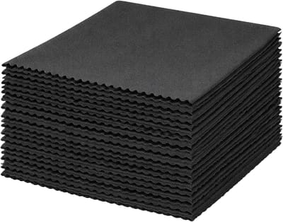 Brillendoekjes 50 Stuks - Microvezeldoekjes - Brilpoetsdoekjes - Zwart