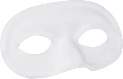 Boland - Masker Basic wit Wit - Volwassenen - Burlesque - Black and White