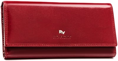 Leren portemonnee RV-1680155-9-BCA-9497 Rood
