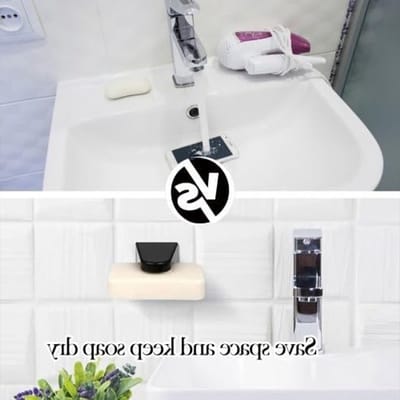 Magnetische Zeepdispenser Set van 2, Muurbevestiging Zonder Boren, Inclusief 4 Decoratieve Deksel voor Badkamer en Keuken, Zwart (7.5 x 4.2 x 4.2 cm)