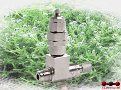 Oxyturbo Naaldventiel met 1/8” bu.dr. x opsteekkoppeling 4/6mm, terugslagklep G2509016