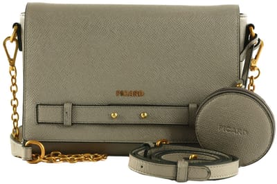 PICARD schoudertas Chic Way Crossbody Bag Silver Taupe