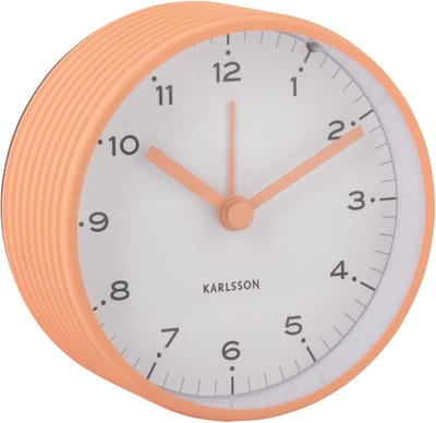 Karlsson Wekker Circus Rings - Oranje - Ø9cm - Scandinavisch - Wekker voor slaapkamer - Wekkers
