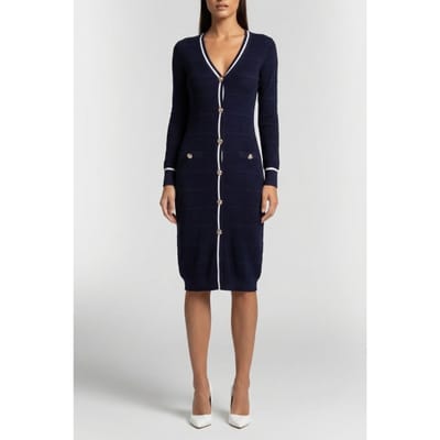 GUESS Marciano By  Ada Long Cardi Sweater Nocturnal Navy Taglia: XS | Abiti Midi Outlet | Donna | Blu