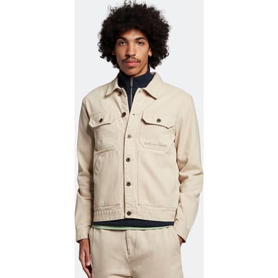Lyle & Scott Trucker Jacket Viaduct Maat: XS | Legerjassen Outlet | Heren | Beige
