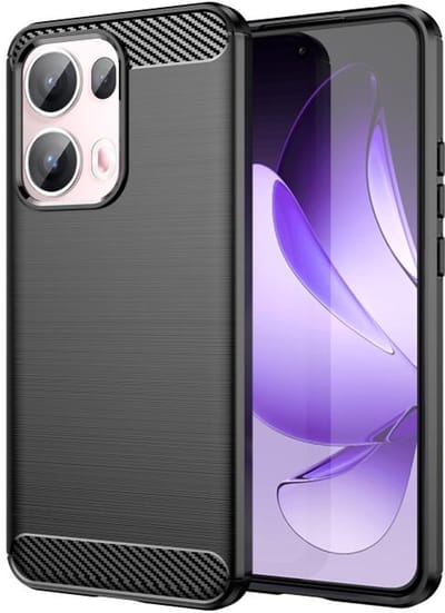 Silicone TPU gel zwart hoesje geschikt voor OPPO Reno13 Pro / Reno 13 Pro