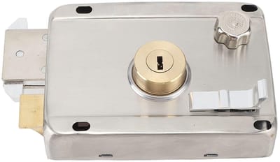Solidchoice - Dailygoody - Mechanisch Antidiefstalslot - Roestvrij staal - Duurzaam en roestpreventie - Zilver - Veiligheidsoplossing - Geschikt voor houten deuren