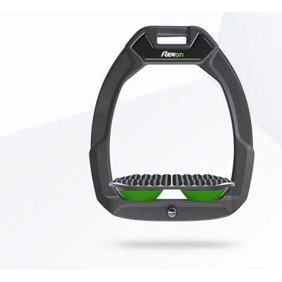Veiligheidszittingen voor paardrijden Endurance Antraciet/Grijs/Groen Flex-On Safe-On