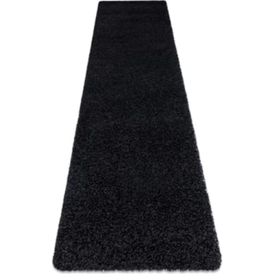Kleden Rugsx Tapijt, Vloerbekleding SOFFI shaggy 5cm zwart - 70x250 cm